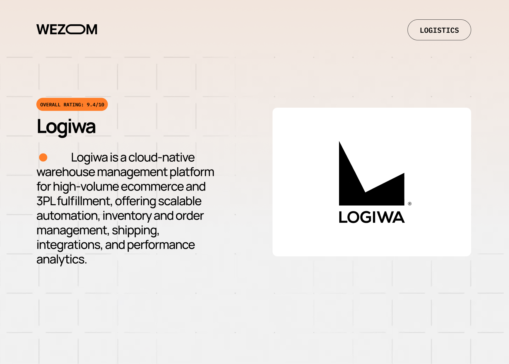 Logiwa warehouse management platform recognized as best 3PL software for ecommerce fulfillment operations